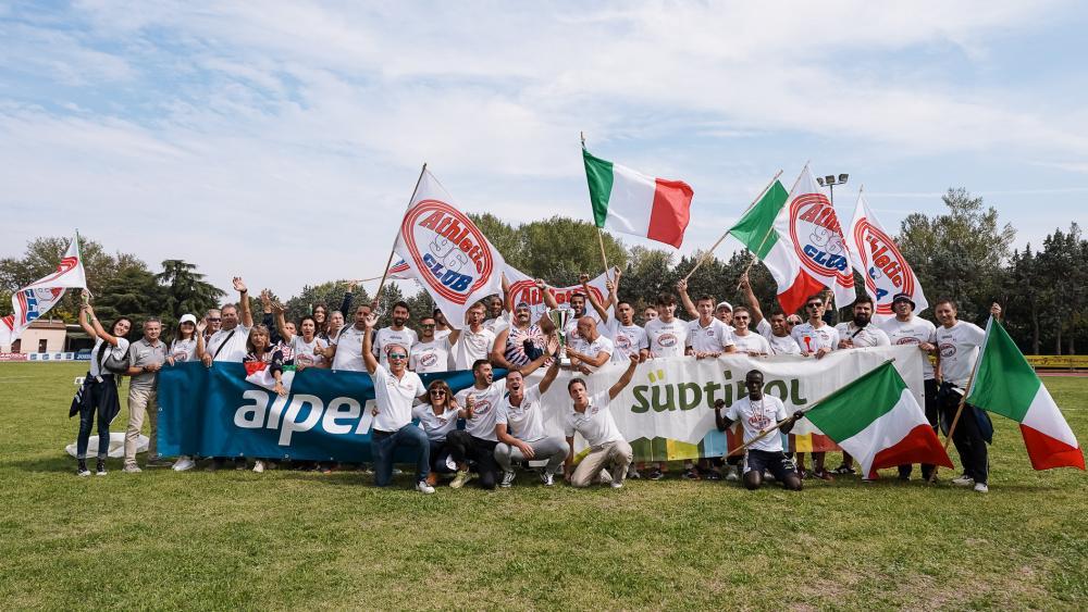 Gli atleti di Bolzano vincono i campionati italiani a squadre di atletica leggera