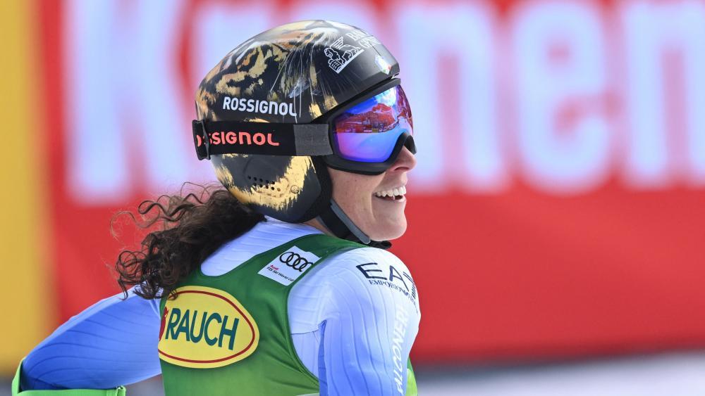 Federica Brignone beamed at Semmering. © AFP / KERSTIN JOENSSON