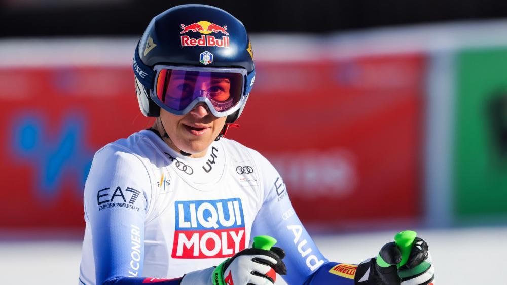 Holte gestern Rang 4: Sofia Goggia. © ANSA / Geir Olsen