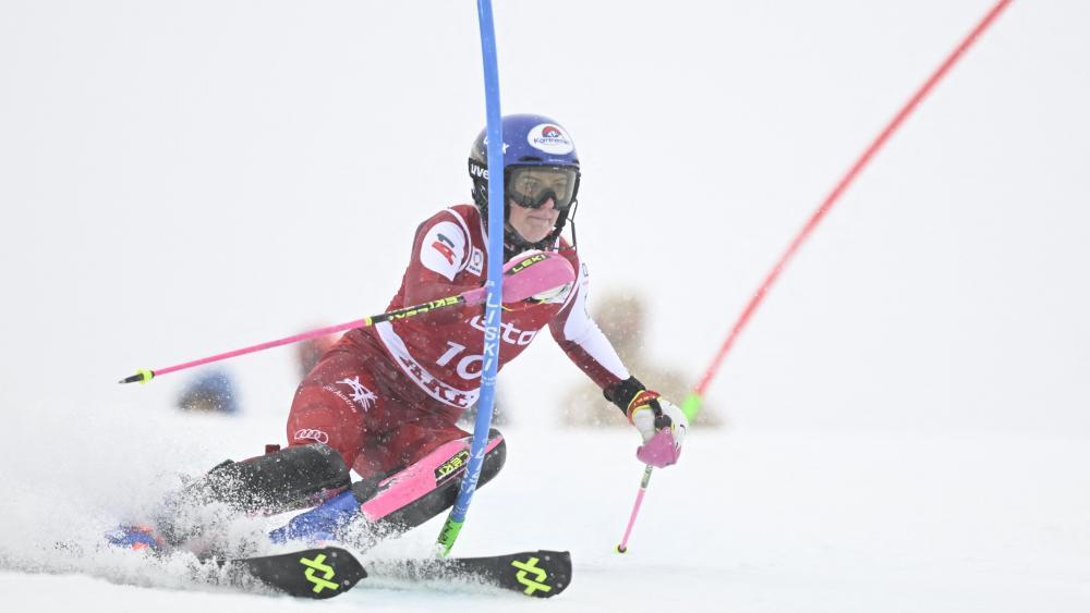 Katharina Truppe hat in Are erstmals ein Weltcuprennen gewonnen. © APA/afp / PONTUS LUNDAHL