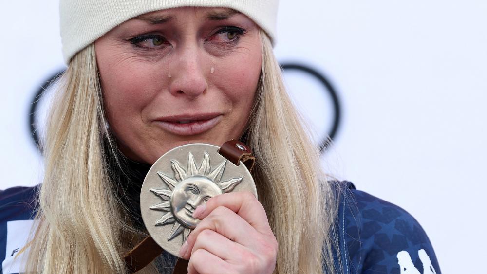 Lindsey Vonn ließ ihren Emotionen freien Lauf. © APA / SEAN M. HAFFEY