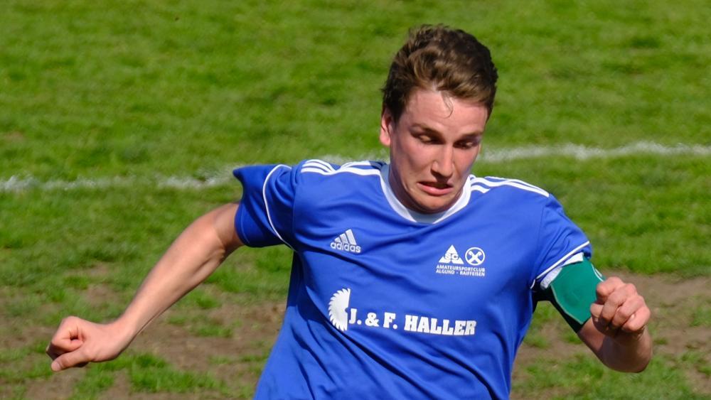 Traf für Algund doppelt: Abwehrchef Hannes Sonnenburger. M. Dorn