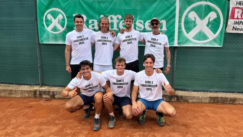 Der TC Kaltern gewann den Landesmeistertitel in der Serie C.