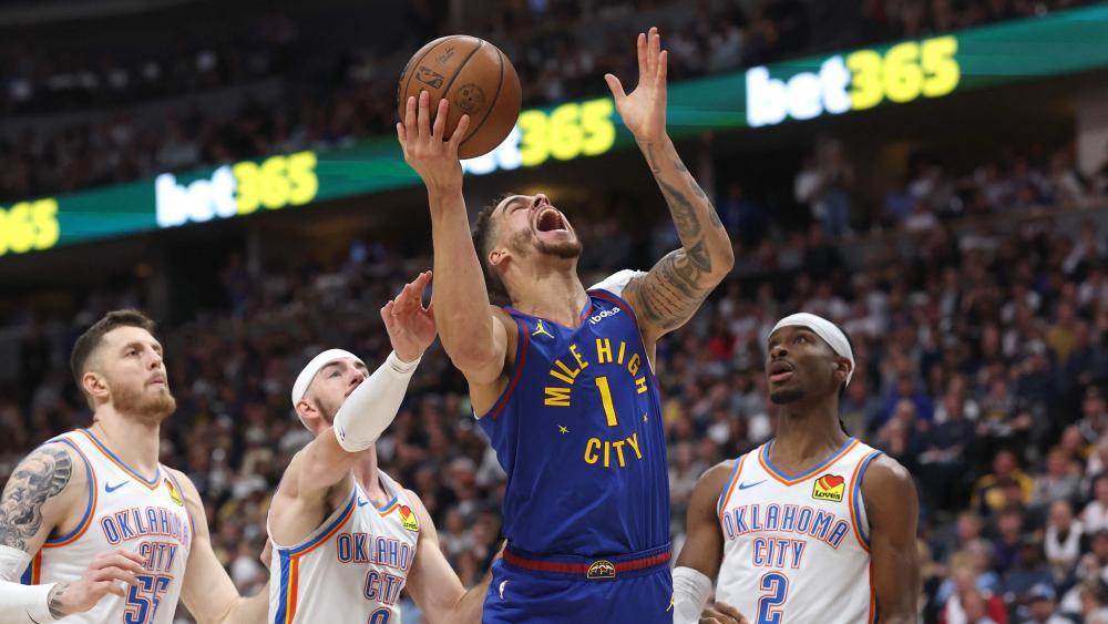 Die Denver Nuggets haben den zweiten Sieg in der Viertelfinalserie gefeiert. © APA / MATTHEW STOCKMAN