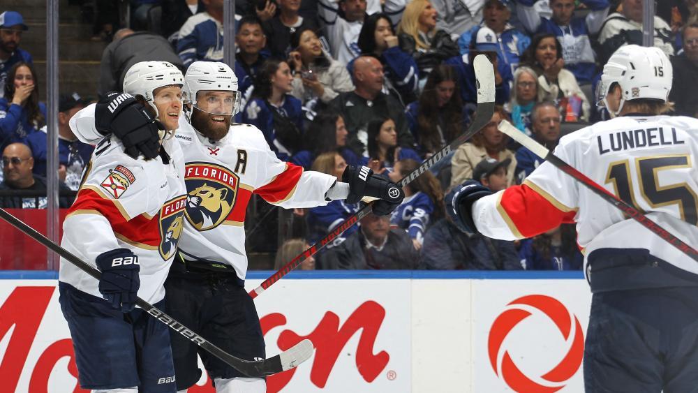 Die Florida Panthers jubeln. © APA / CLAUS ANDERSEN