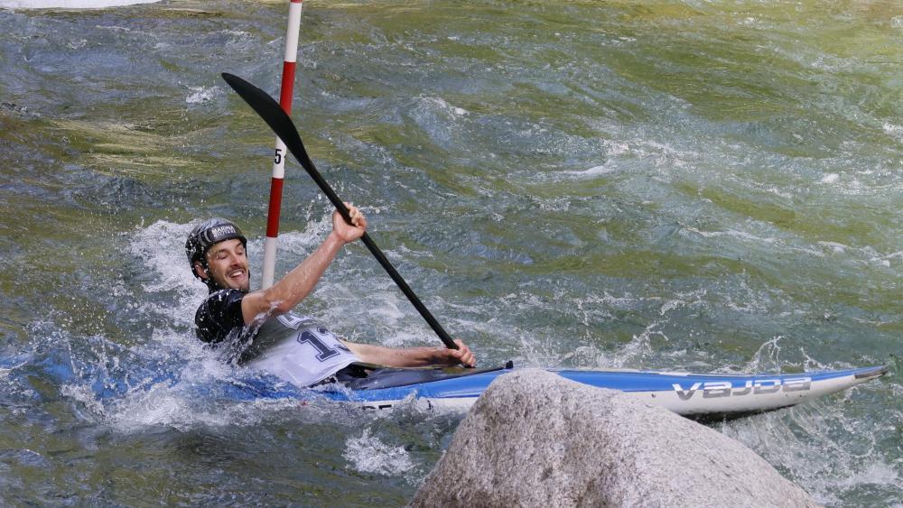Jakob Weger bei seinem Einsatz auf der Passer.