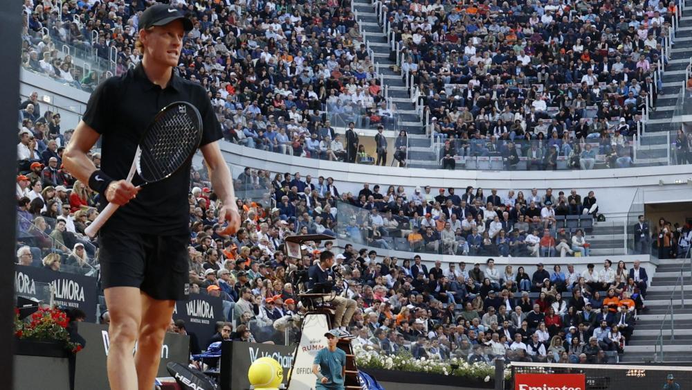Jannik Sinner zeigte in Rom eine Machtdemonstration. © ANSA / FABIO FRUSTACI