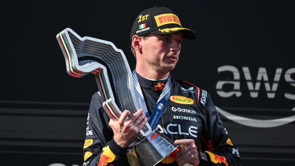 Max Verstappen gewann auch in Imola. © APA/afp / ANDREJ ISAKOVIC