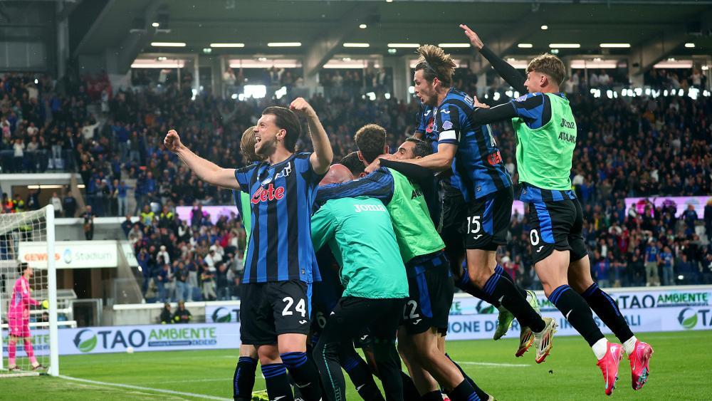 Riesiger Jubel bei Atalanta. © ANSA / MICHELE MARAVIGLIA