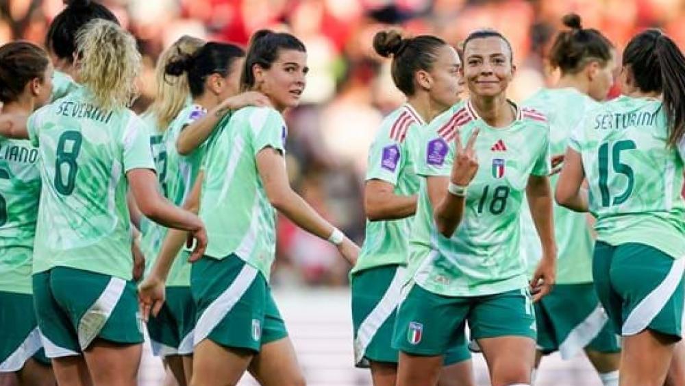 The Azzurre will start the 2025 European Championship in one week. © FIGC