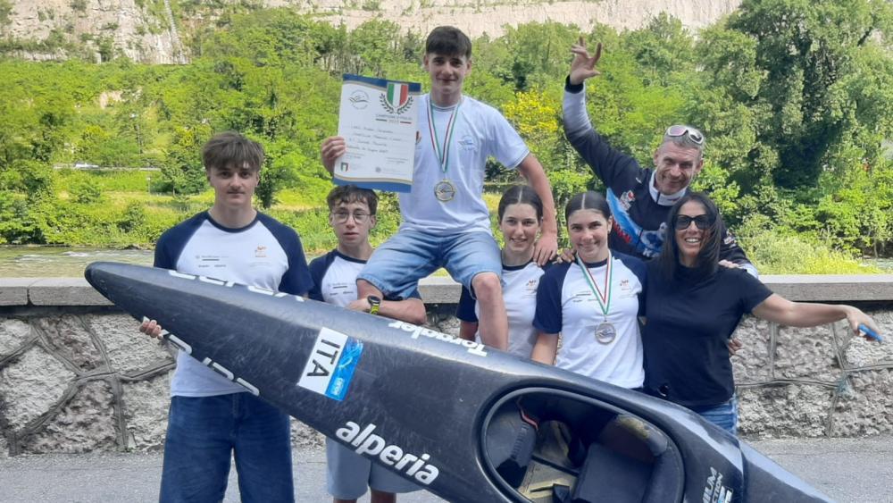 Les canoéistes du SC Meran à Valstagna.