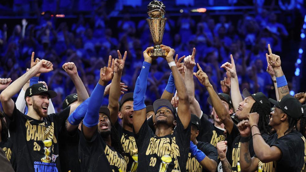 Die Oklahoma City Thunder sind NBA-Champion. © APA / MATTHEW STOCKMAN