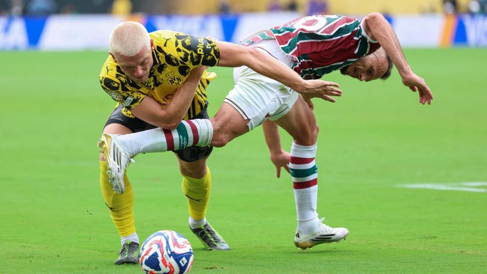 Dortmund und Fluminense lieferten sich ein umkämpftes Duell. © APA/afp / CHARLY TRIBALLEAU