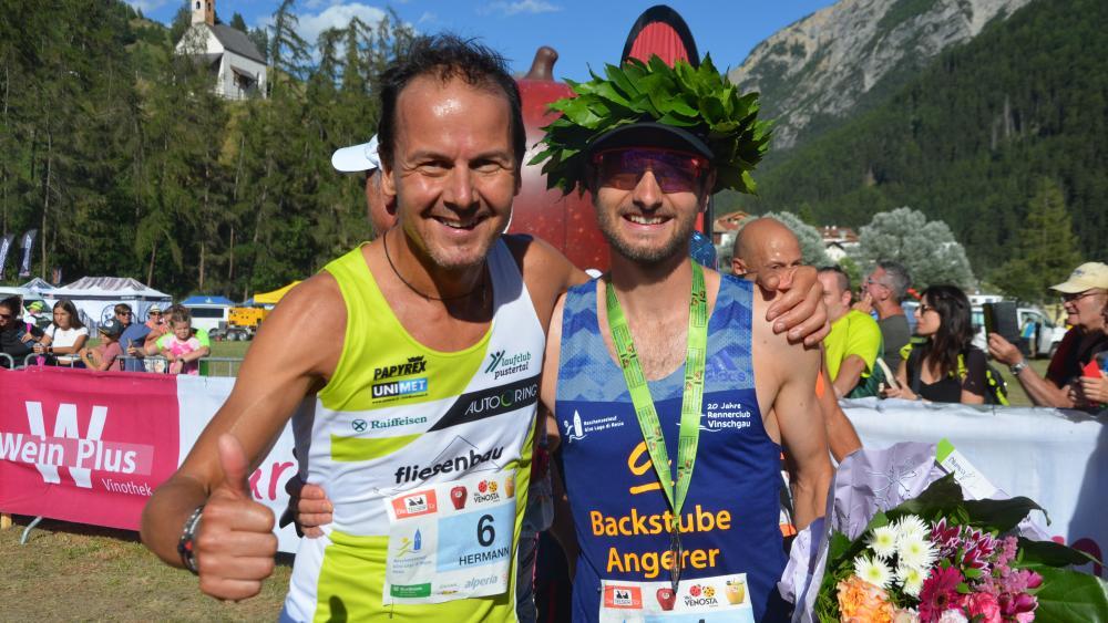 Hermann Achmüller (links) und Konstantin Wedel dürfen als mehrfache Reschenseelauf-Sieger auch beim Jubiläum nicht fehlen. © am