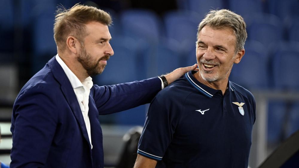 Marco Baroni (right) arrives in Prato with Torino. © ANSA / Riccardo Antimiani