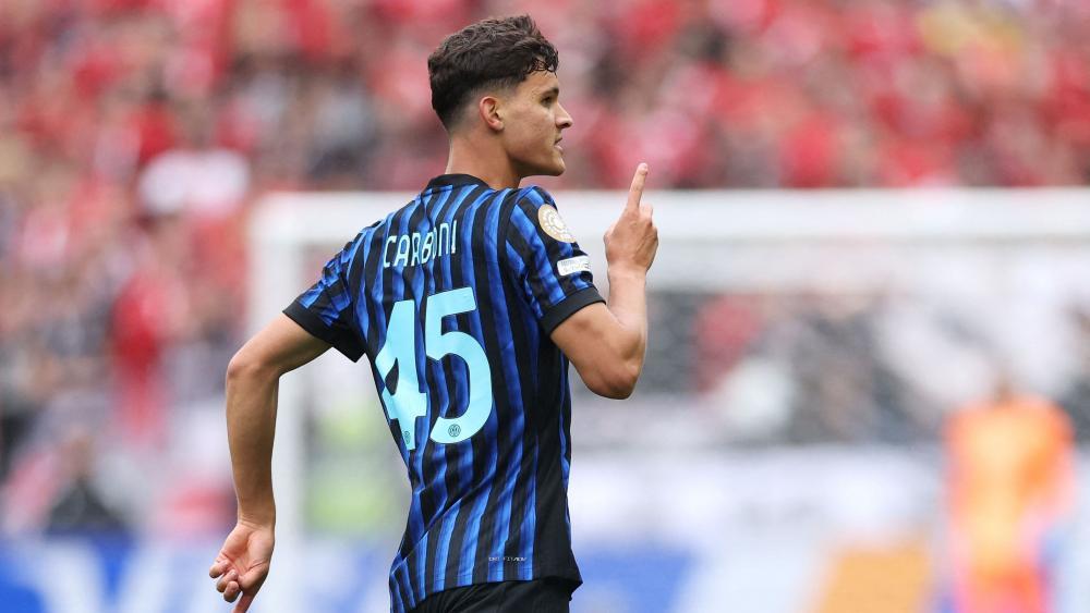 Valentin Carboni besorgte den Inter-Siegtreffer in der Nachspielzeit. © APA / BUDA MENDES