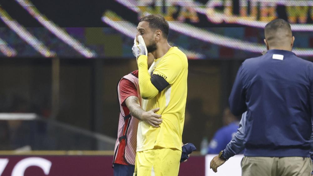 Gianluigi Donnarumma is agitated. © ANSA / ERIK S. LESSER