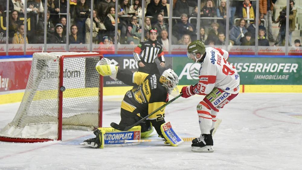 Toujours pleinement présent dans les derbies : Luca Frigo © HC Bozen