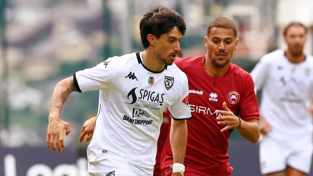 Spezia (in white) and Cittadella played a 2-2 draw.
