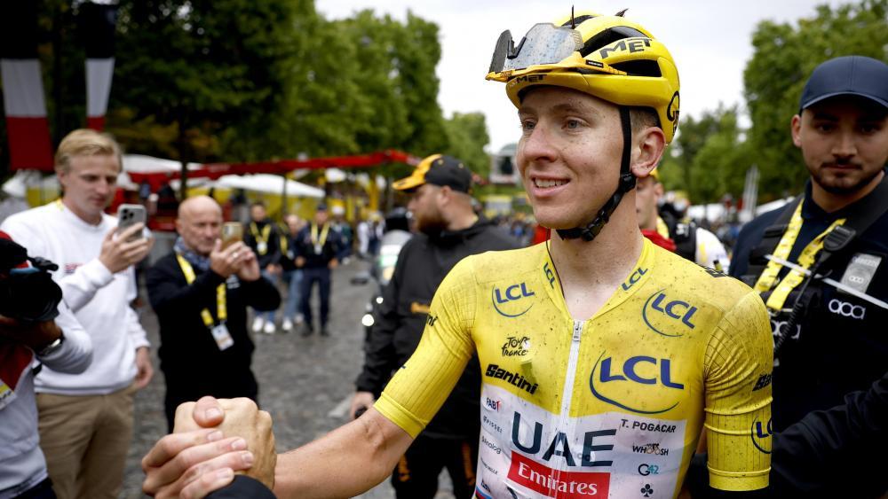 Tadej Pogacar hat die Tour de France gewonnen. © ANSA / YOAN VALAT / POOL