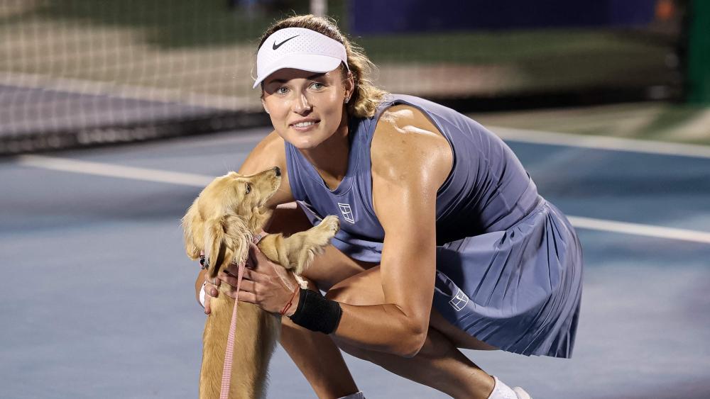 Tennis-Star Anna Kalinskaya wurde überrascht. © APA / SCOTT TAETSCH