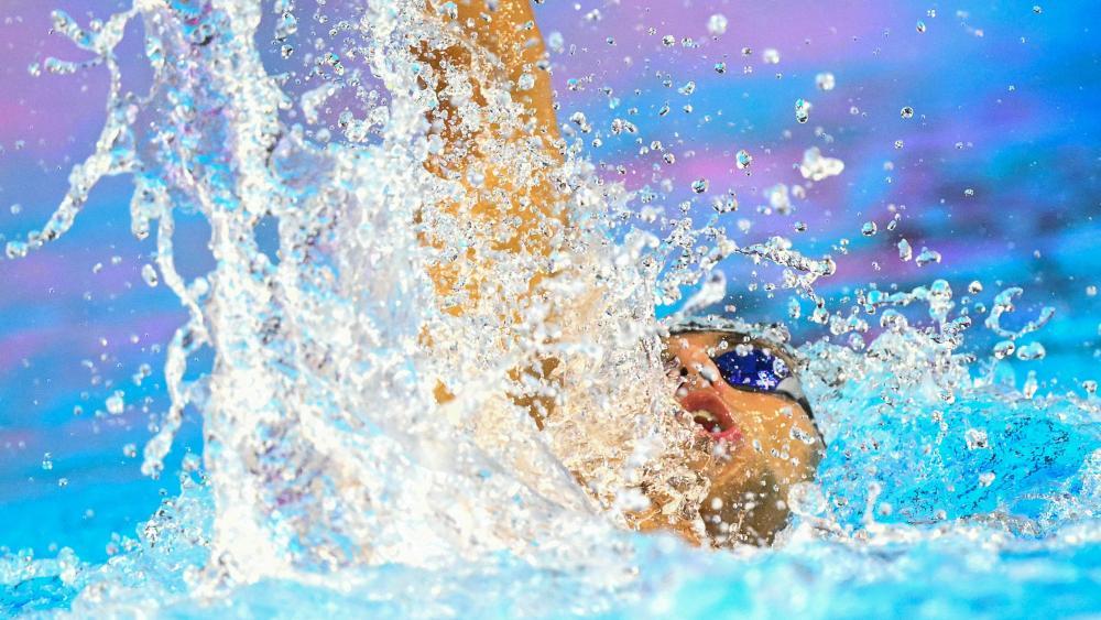 Thomas Ceccon remporte la médaille suivante. © APA/afp / FRANCOIS-XAVIER MARIT