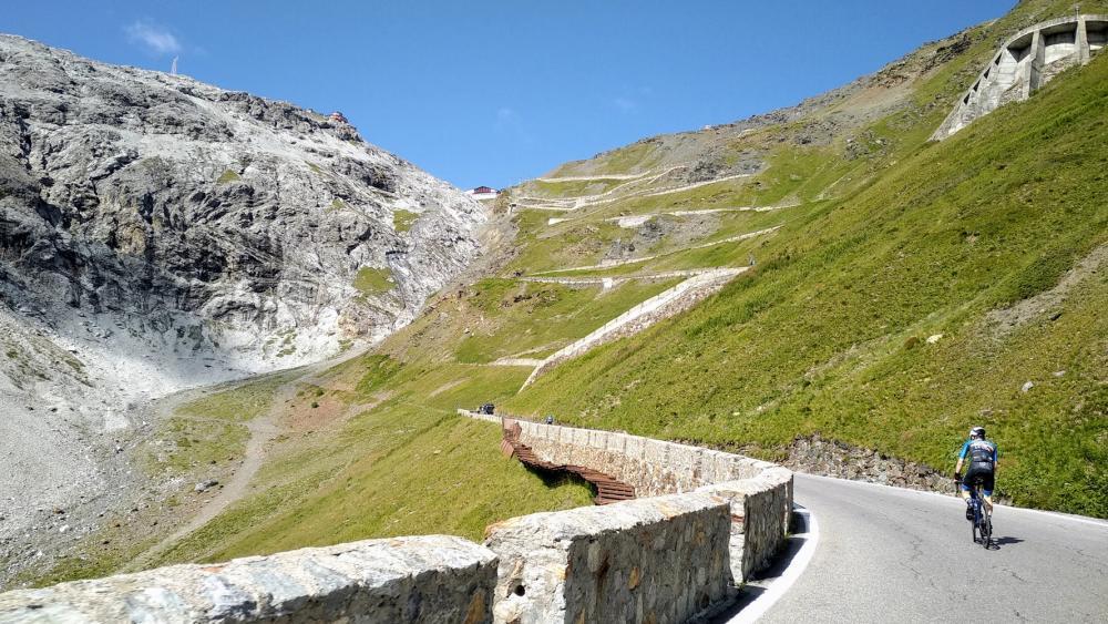 To mark the anniversary of the Stelvio Pass road, cyclists will also be heading up there this year.