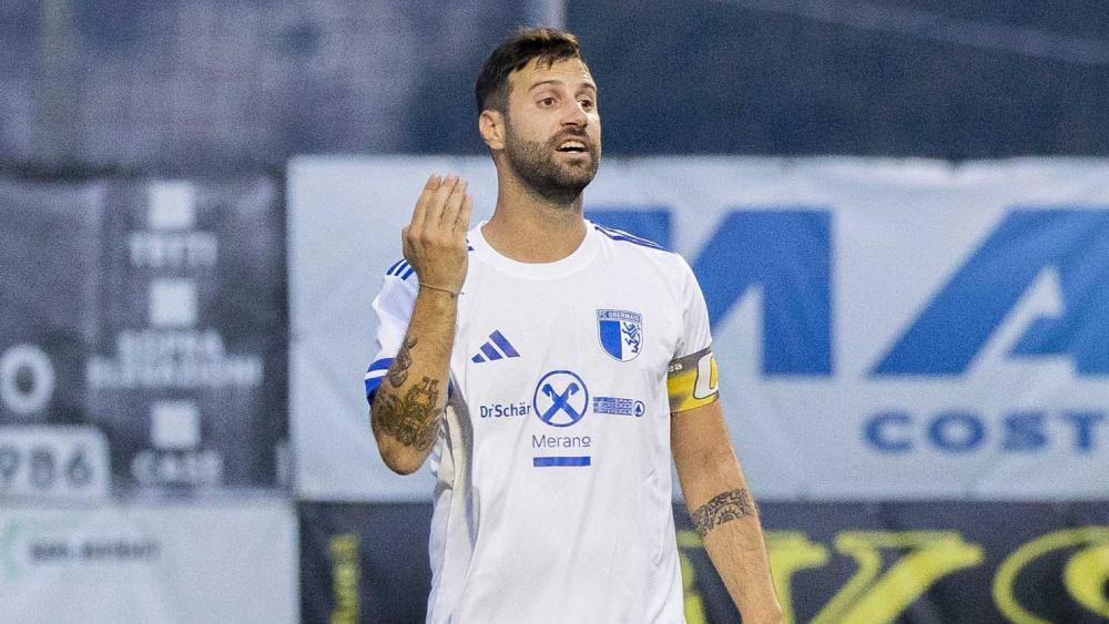 For Obermais captain Martin Ciaghi, the cup season is over. © Giacomelli