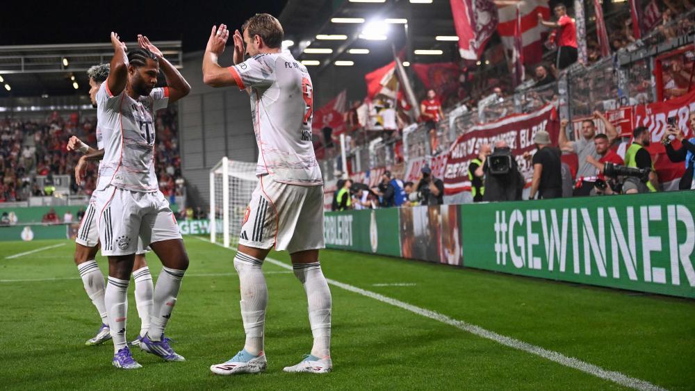 Harry Kane (rechts) war der Matchwinner. © APA/afp / KIRILL KUDRYAVTSEV