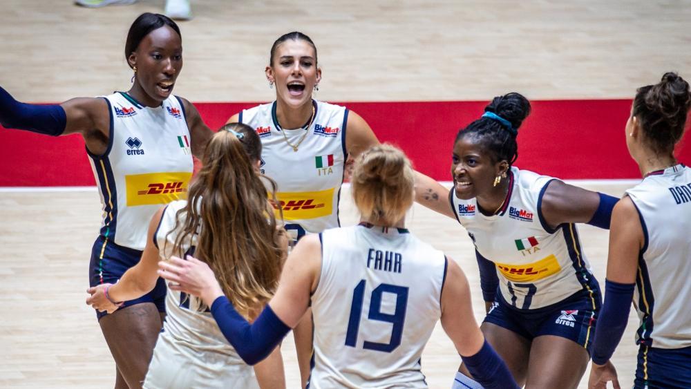 Italy's volleyball team is a true unit. © Luca Del Prete