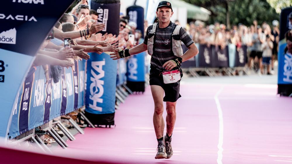 Martin Graf crossing the finish line. © IAN CORLESS