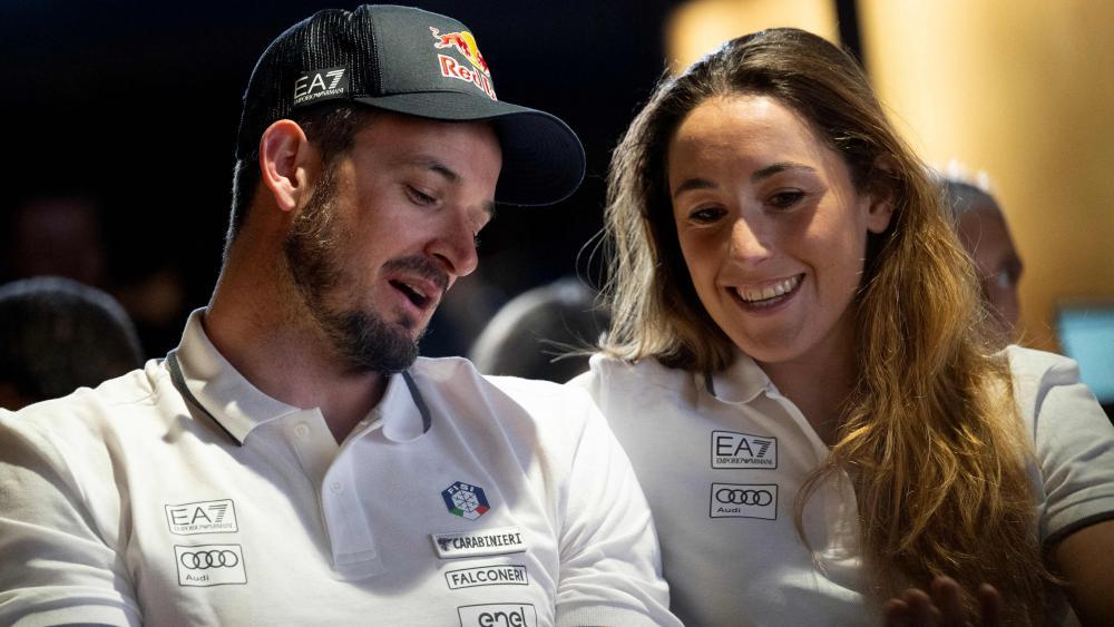 Dominik Paris is going his own way in the men's competition. He will meet comebacker Sofia Goggia again in Ushaia. © APA/afp / MARCO BERTORELLO
