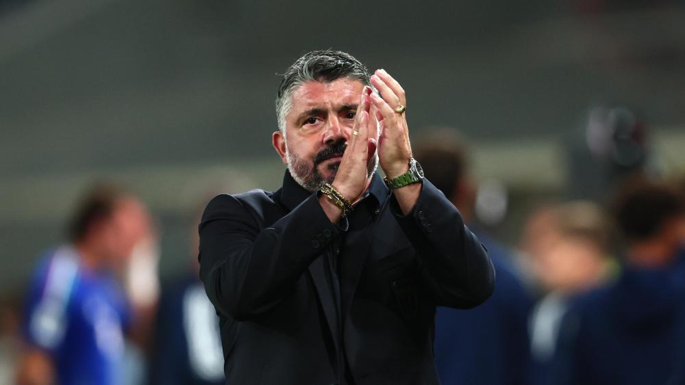 Italien-Trainer Gennaro Gattuso konnte durchatmen. © ANSA / MICHELE MARAVIGLIA