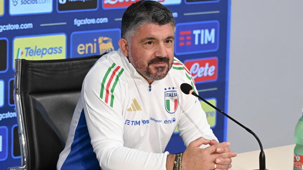 Le sélectionneur national italien Gennaro Gattuso affrontera Israël lundi. © ANSA / CLAUDIO GIOVANNINI
