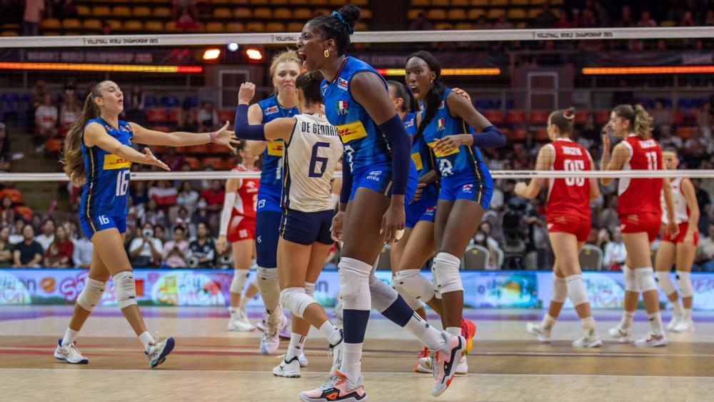 L'équipe féminine italienne de volley-ball a réalisé une performance brillante. © Luca Del Prete