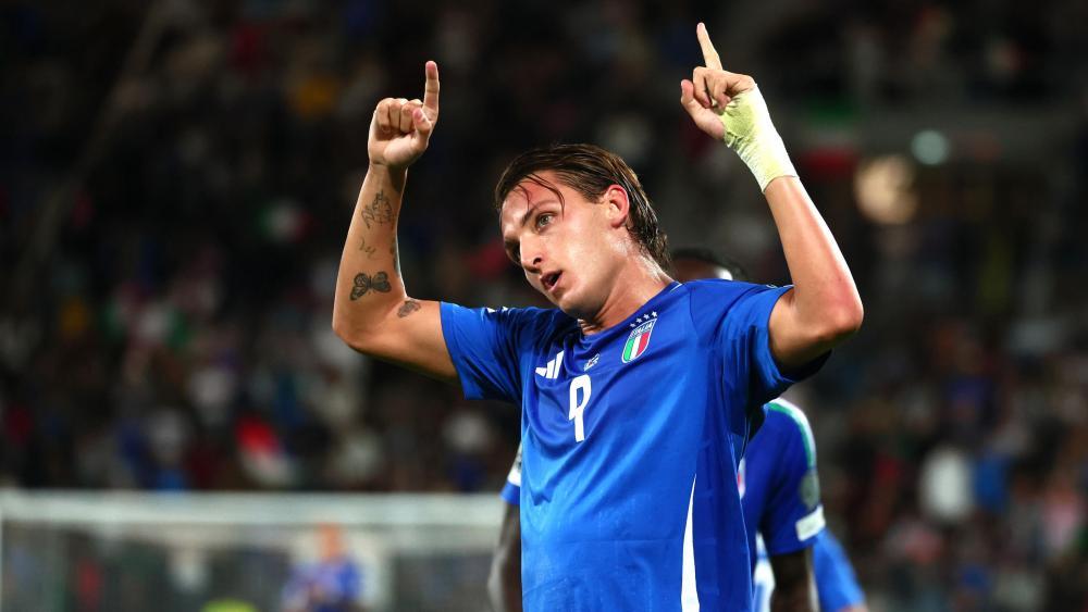 Mateo Retegui glänzte als zweifacher Torschütze. © ANSA / MICHELE MARAVIGLIA