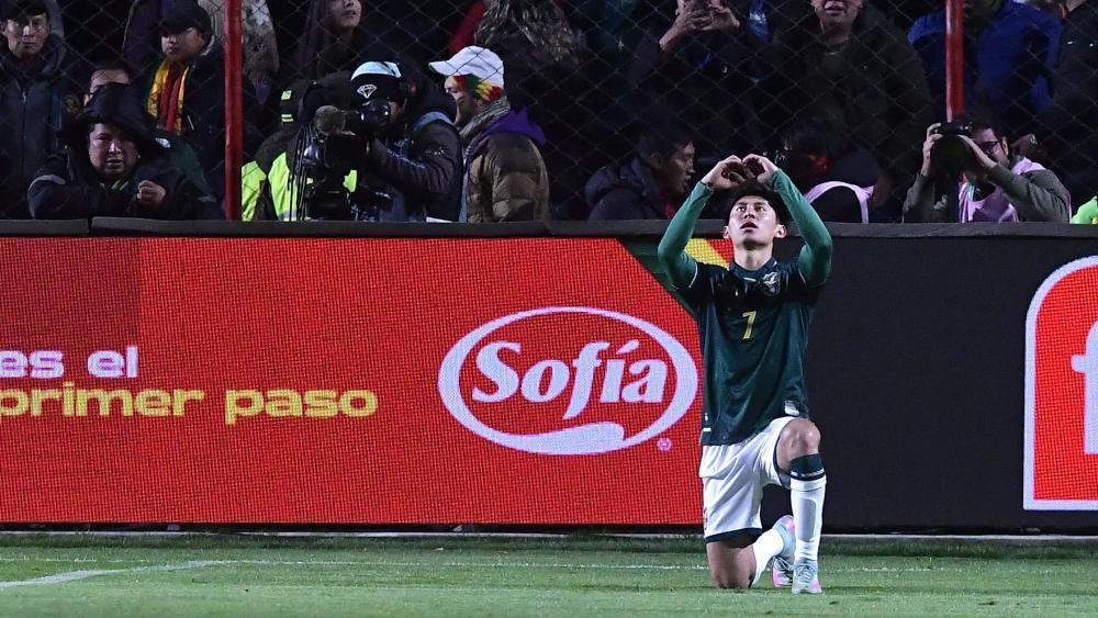 Miguel Terceros scored the winning goal. © AFP / DANIEL MIRANDA