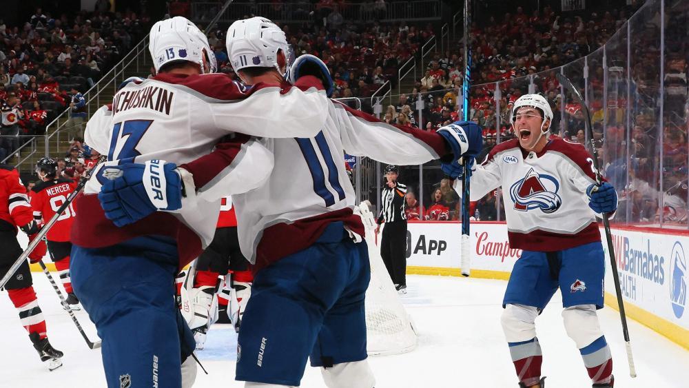 The Colorado Avalanche celebrated a spectacular victory. © APA / BRUCE BENNETT