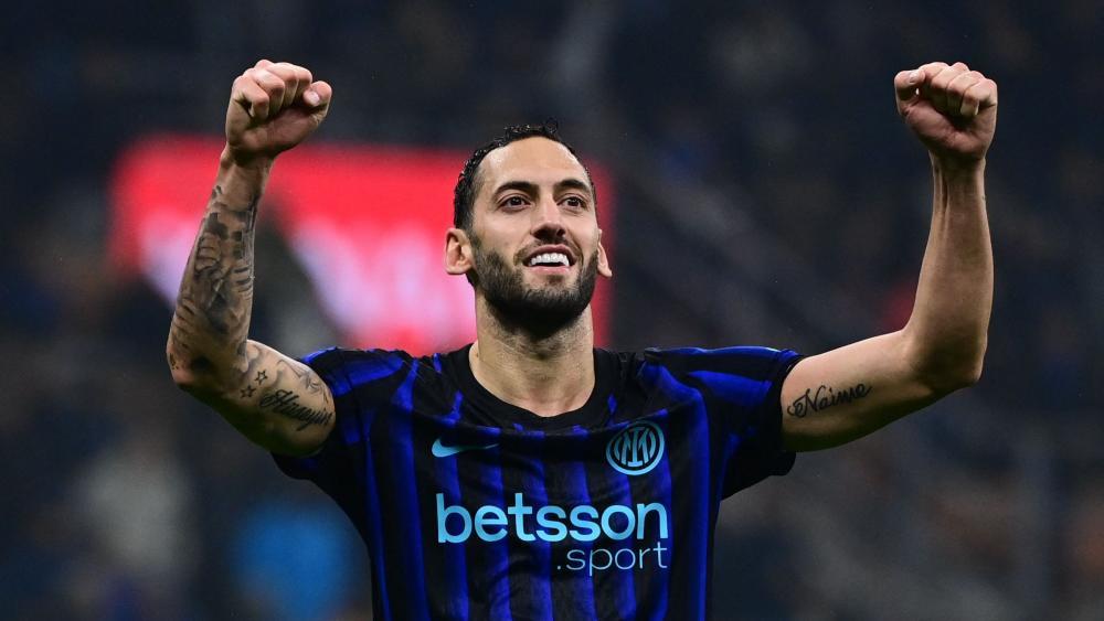 Matchwinner für Inter: Hakan Calhanoglu. © APA/afp / PIERO CRUCIATTI