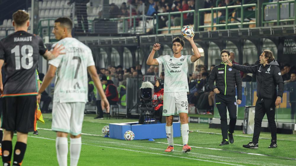 Raphael Kofler kassierte mit dem FC Südtirol eine klare Niederlage. © FC Südtirol