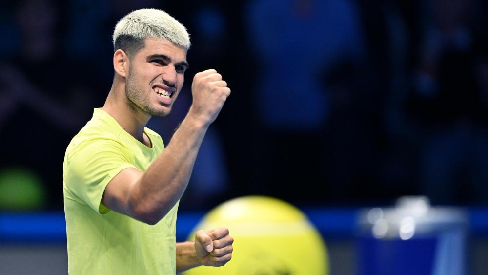 Carlos Alcaraz ballt die Faust. © ANSA / Alessandro Di Marco