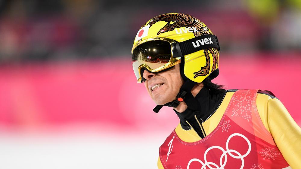 Noriaki Kasai ist immer noch dabei. © AFP / JONATHAN NACKSTRAND