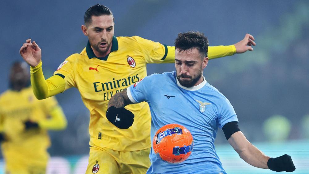 Adrien Rabiot verlor mit Milan gegen Lazio. © ANSA / FEDERICO PROIETTI