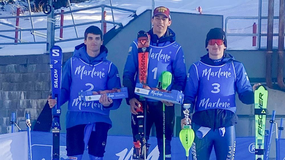 Das Podest des Marlene Cups am Furkelpass.