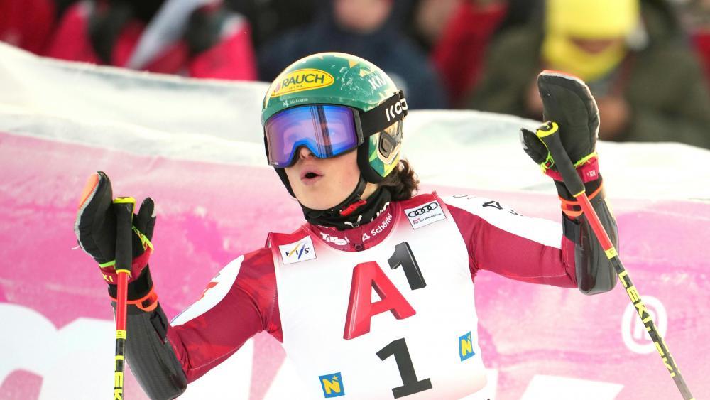 Julia Scheib sorgte für einen Heimsieg der ÖSV-Damen. © APA / GEORG HOCHMUTH