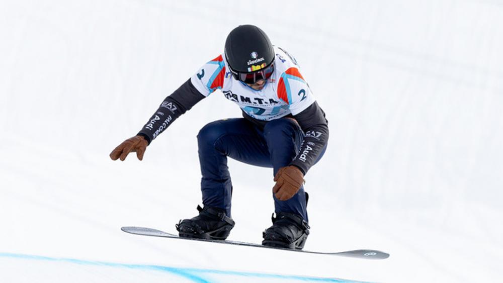 Omar Visintin will sportlich zurückschlagen. © FISI