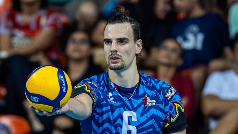 Simone Giannelli continues to build his legend. © Perugia Volley