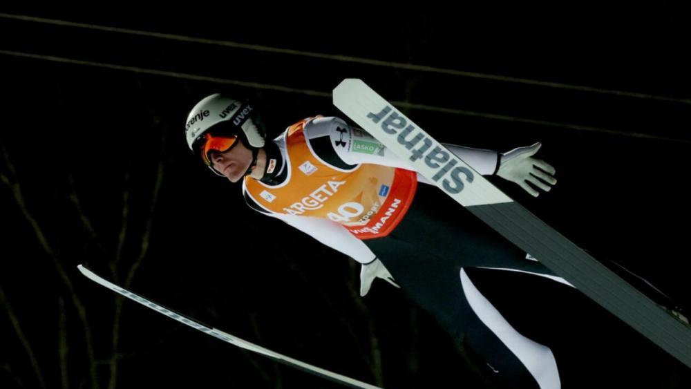 Domen Prevc segelte souverän zu WM-Gold. © APA/dpa / Karl-Josef Hildenbrand