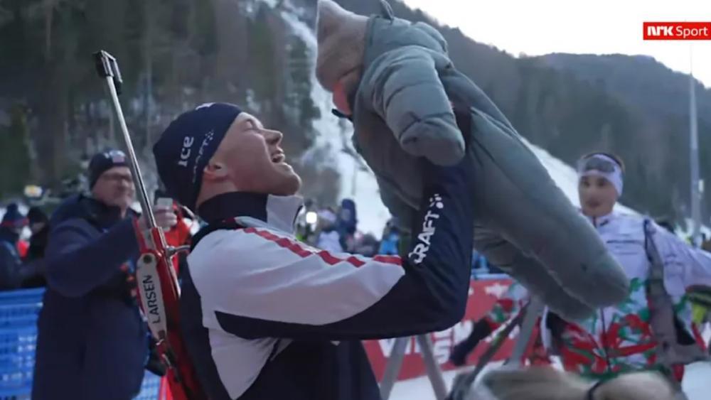 Biathlon-Baby-stiehlt-dem-ber-hmten-Papa-die-Show