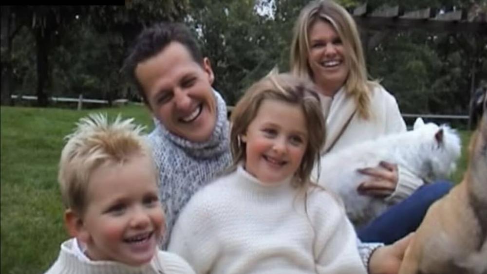 Une photo émouvante de Michael Schumacher avec sa famille.